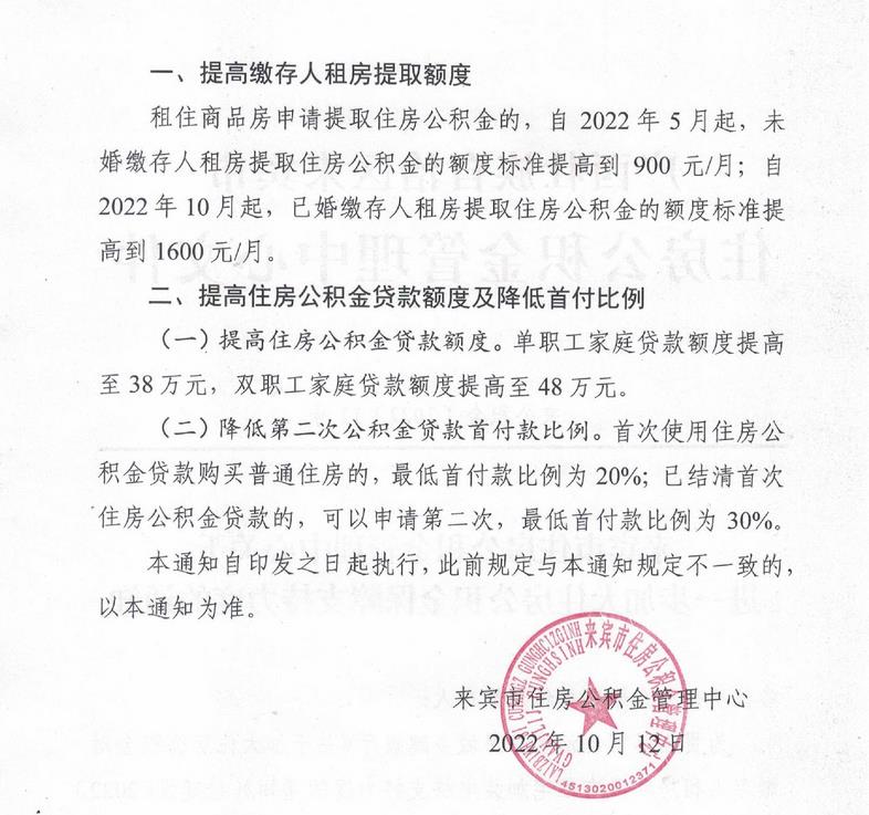 廣西來賓市住房公積金管理中心網(wǎng)站信息截圖。