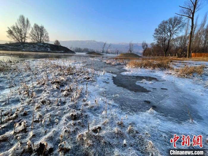 圖為青海省化隆縣黃河濕地景色。　李玉峰 攝