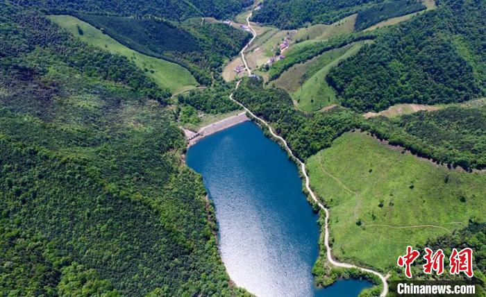 空中俯瞰北山村。洲湖鎮(zhèn)供圖