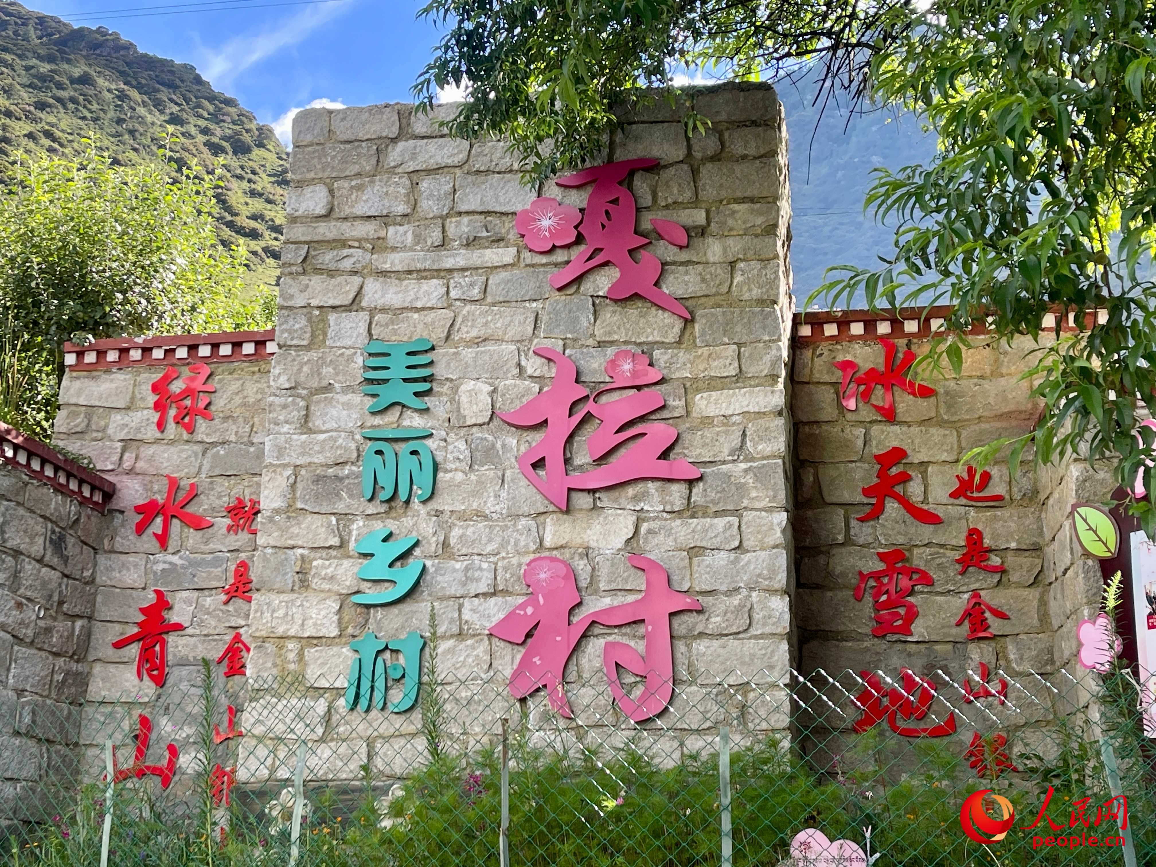 林芝鎮(zhèn)嘎拉村。人民網(wǎng) 周靜圓攝